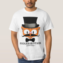 Camiseta Gato del Personalizado humorístico Mustache