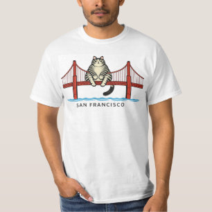 Camiseta Gato del puente Golden Gate de San Francisco, Gato