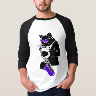 Camiseta Gato del saxo tenor