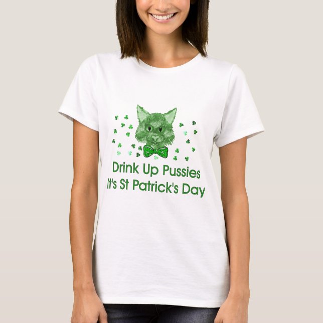 Camiseta Gato del Scrapper del día de St Patrick (Anverso)