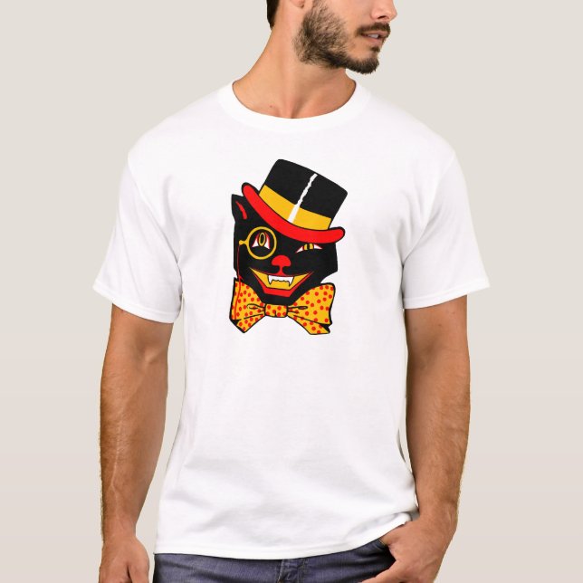 Camiseta Gato del sombrero de copa (Anverso)