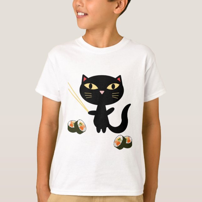 Camiseta Gato del sushi (Anverso)