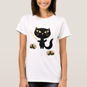 Camiseta Gato del sushi