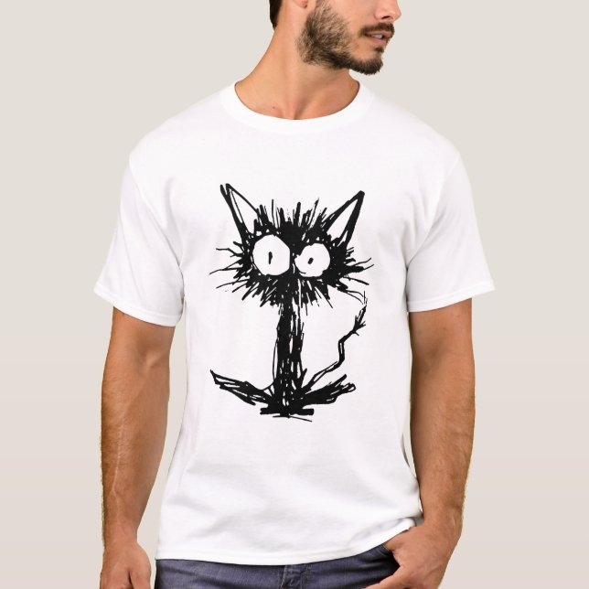 Camiseta Gato del susto (Anverso)