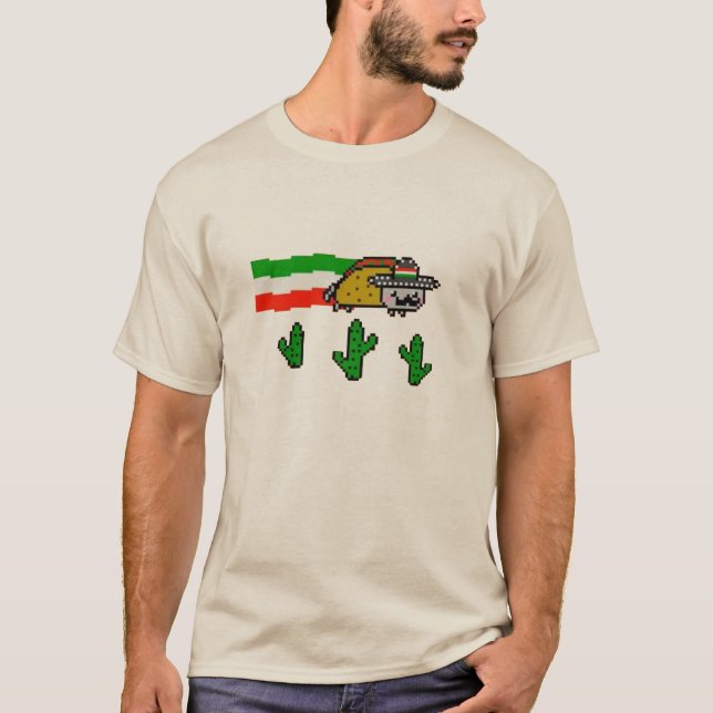 Camiseta Gato del taco volador (Anverso)
