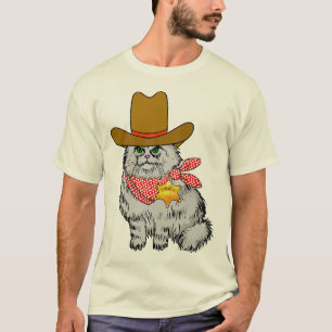 Camiseta Gato del vaquero