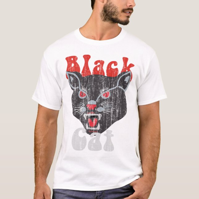 Camiseta Gato del vintage (Anverso)