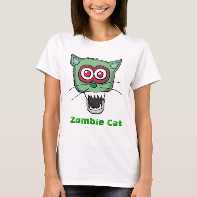 Camiseta Gato del zombi (Anverso)