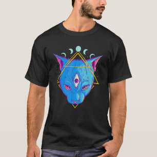 Camiseta Gato Demonio Pastel Góthico Mascota Animal Satánic