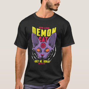 Camiseta Gato Demonio Satanico Hipno