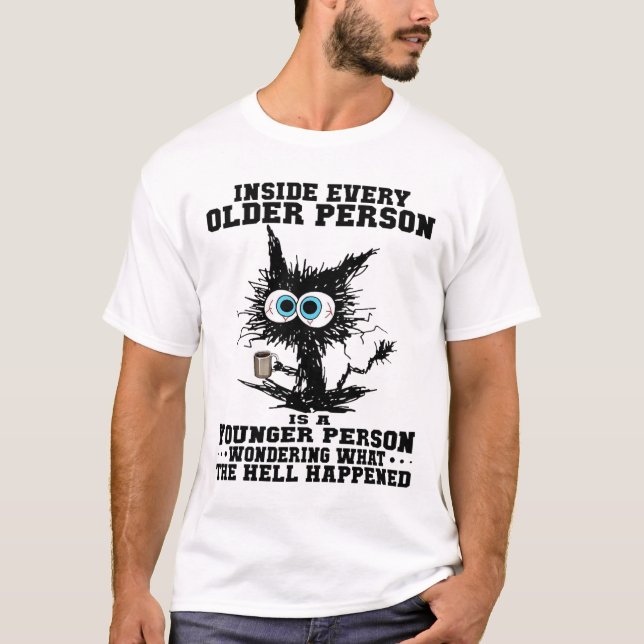 Camiseta Gato Dentro De Cada Persona Mayor Es Una Persona M (Anverso)