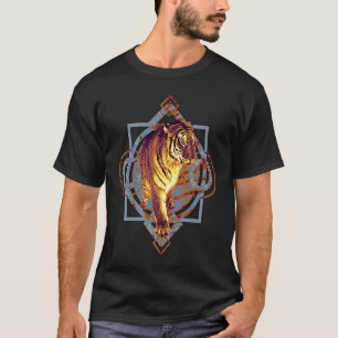 Camiseta Gato depredador tigre oriental con adorno