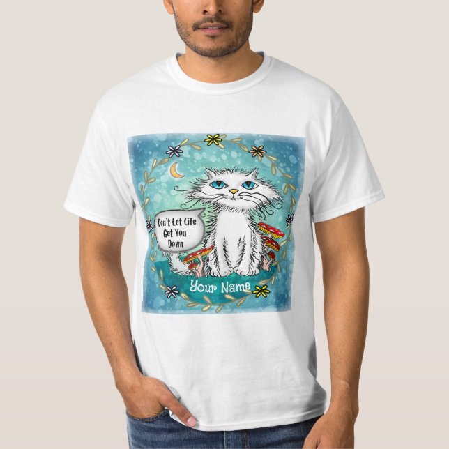 Camiseta Gato Desaliñado de la Vida (Anverso)