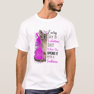 Camiseta Gato Día de San Valentín de mamá de Tonkinés femen