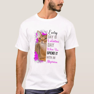 Camiseta Gato Día de San Valentín mamá de cualquier muje
