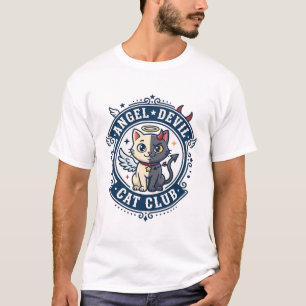 Camiseta Gato Diablo Ángel Regalo para Mamá Gato - Gato Dia