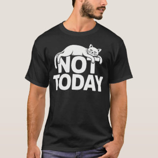 Camiseta Gato Dice No Hoy Gatos de Oficina Trabajador Remot