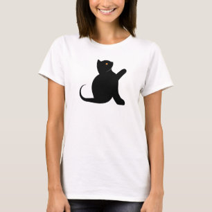 Camiseta Gato diciendo hola