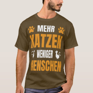 Camiseta Gato diciendo más gatos menos gente para mamás gat
