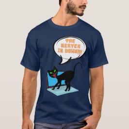 Camiseta gato diciendo que el servidor está caído