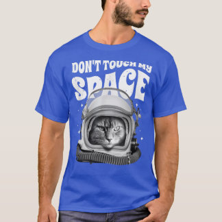 Camiseta Gato diciendo que no toques mi espacio 