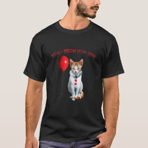 Camiseta Gato diciendo Todos maúllamos aquí abajo