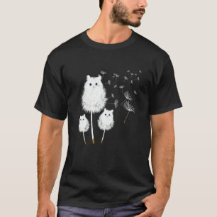 Camiseta Gato Diente de León Asombrosa Flor Gato