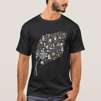 Camiseta Gato Diente de León Flor Divertida Colorida Mascot