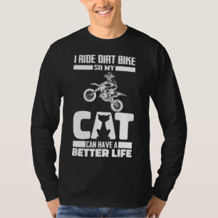 Camiseta Gato Dirt Bike - Supermoto Motocross Mx Biker