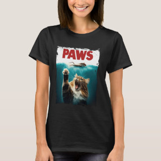 Camiseta Gato Divertido Amante del Gato Adorable Patas Gato