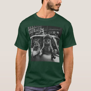 Camiseta Gato Divertido Banda Vintage Gatito Lindo Gato Gán