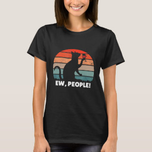 Camiseta Gato Divertido Bebiendo Vino Gente Asquerosa