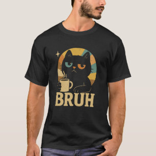 Camiseta Gato Divertido Bruh Amante Hermano Cool Bros Gatit