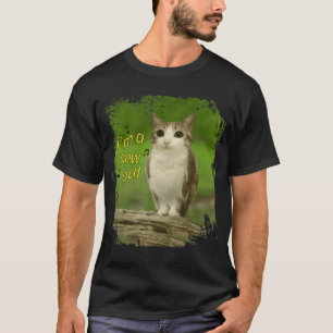 Camiseta Gato Divertido Búho Desquiciado Brainrot Meme de I