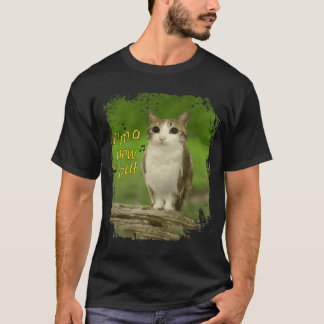 Camiseta Gato Divertido Búho Desquiciado Brainrot Meme de I