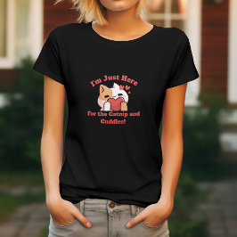 Camiseta Gato Divertido Catnip & Mimos
