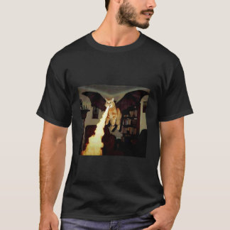 Camiseta Gato Divertido con Alas de Murciélago Meme Gato Dr