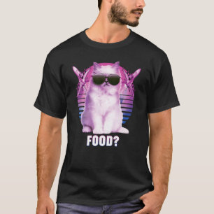 Camiseta Gato Divertido con Gafas de Sol con Jets Rosa Lind