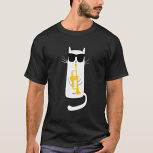Camiseta Gato divertido con gafas de sol jugando a la Truch