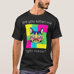Camiseta Gato divertido con gafas de sol para el amante de
