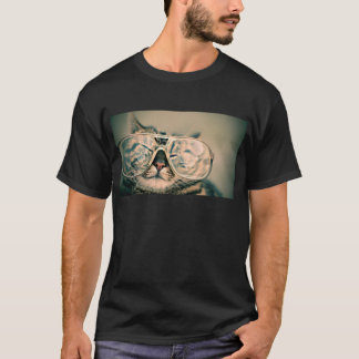 Camiseta Gato divertido con los vidrios