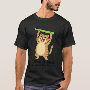 Camiseta Gato Divertido de Ganchillo para Mujeres Hombres G