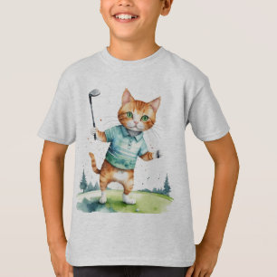 Camiseta Gato divertido de Guay Golfer Humor animal de golf