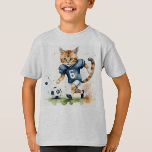 Camiseta Gato divertido de Guay jugando al rugby de fútbol