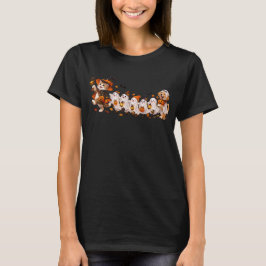 Camiseta ¡Gato divertido de Halloween liderando la procesió