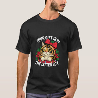 Camiseta Gato divertido de Navidad regalo en camada Amante
