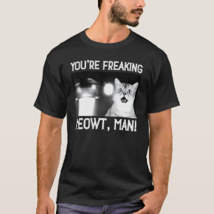 Camiseta Gato divertido de ovni amante de la montaña campin