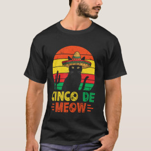 Camiseta Gato divertido del Cinco De Mayo Cinco De Meow