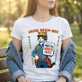 Camiseta Gato Divertido del Sindicato