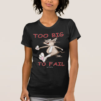Camiseta Gato divertido demasiado grande fallar